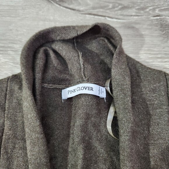 Pink Clover Olive Green Open Front Cardigan New With Tags Women's Size S - Picture 6 of 15